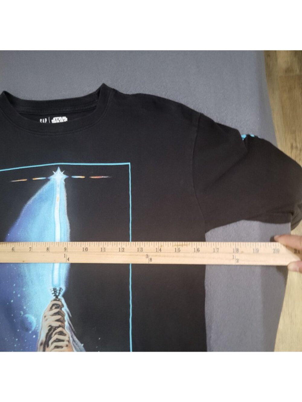 GAP Teen x STAR WARS SZ 10 Moonless Night LS Graphic T Shirt Return of the Jedi - Picture 5 of 9